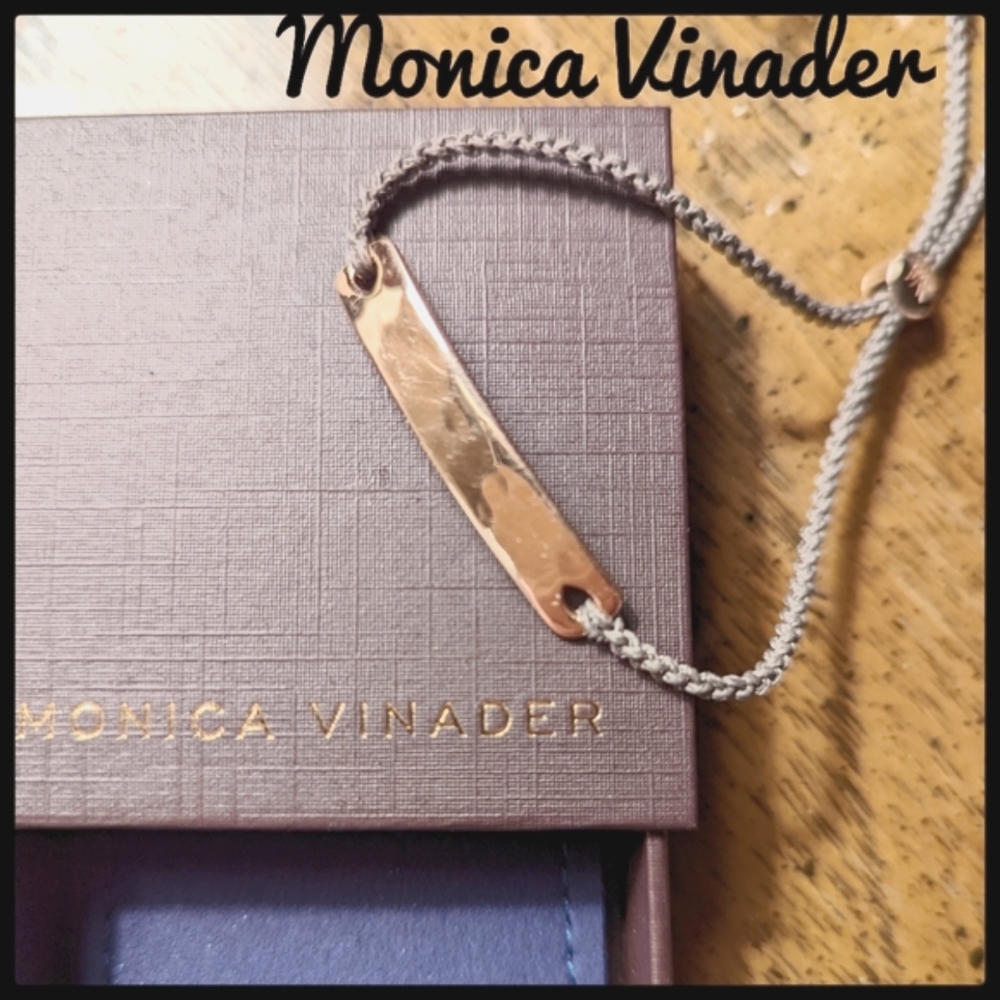 Monica Vinader Bracelet in Rosegold & Mink